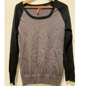 Charlotte metallic baseball long sleeve. NWOT